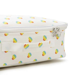 Сумка выходного дня текстильная Ratatam "Hearts", цветные сердца